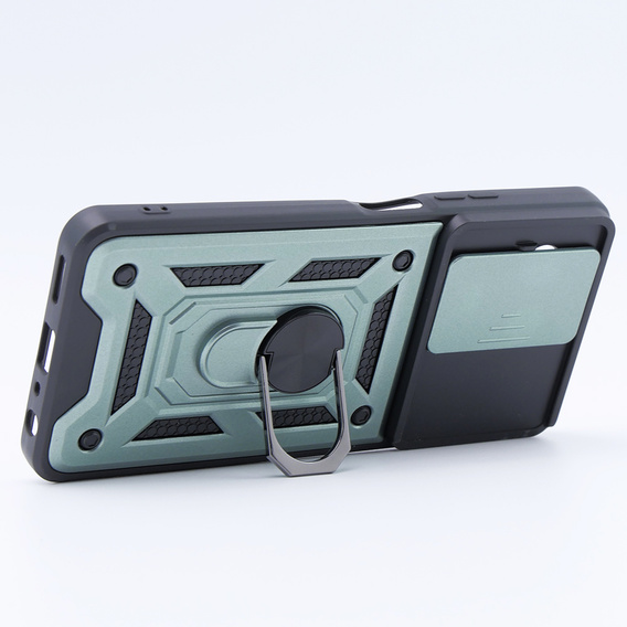 Husă blindată pentru Realme 11 5G, CamShield Slide, verde