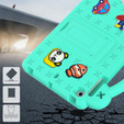 Husă pentru copii pentru iPad mini 7.9" 2019/2015/2014/2013/2012 (5/4/3/2/1 gen.), Cute Patterns, cu suport, verde