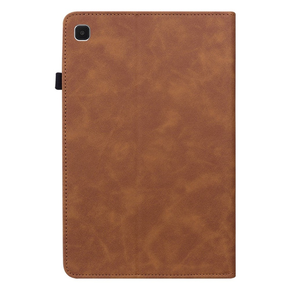 Husa pentru Samsung Galaxy Tab A7 Lite, Wallet Pen Slot, maro