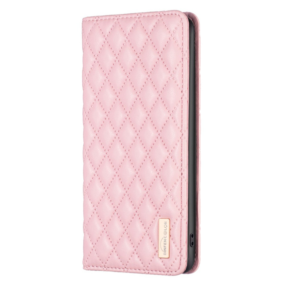 Cu clapetă pentru Samsung Galaxy A35 5G, Wallet, BINFEN COLOR, roz