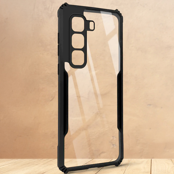 Huse pentru Infinix Hot 50 Pro+ 4G, AntiDrop Hybrid, negru