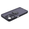 Husa pentru Infinix Hot 30i, Frosted Ring, negru