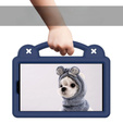 Husă pentru copii pentru Samsung Galaxy Tab A7 Lite 8.7 T220/T225, Cute Patterns, cu suport, albastru închis
