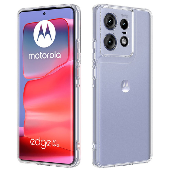 Huse pentru Motorola Edge 50 Pro 5G, Fusion Hybrid, transparentă