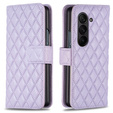 Cu clapetă pentru Samsung Galaxy Z Fold6 5G, Wallet, BINFEN COLOR, violet