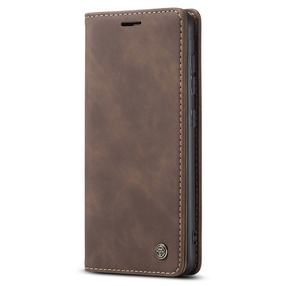 Husa CASEME pentru Samsung Galaxy S20 FE, Leather Wallet Case, maro