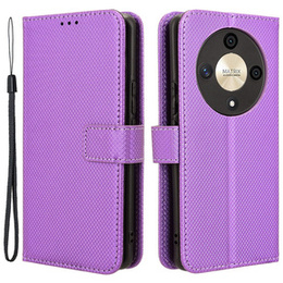Cu clapetă pentru Honor Magic 6 Lite 5G, Wallet Smart Magnet, violet