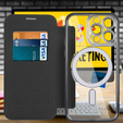 Cu clapetă pentru iPhone 13 Pro, RFID Wallet MagSafe CamShield, negru