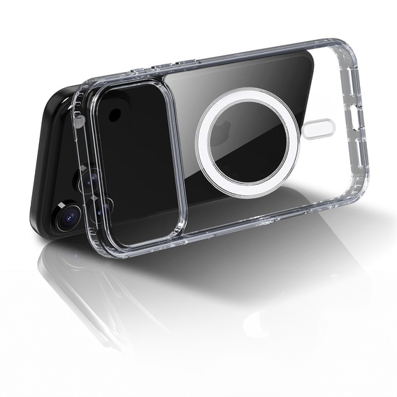 Carcasă magnetică TPU + Acrilic pentru iPhone 17 Pro (compatibilă cu MagSafe)