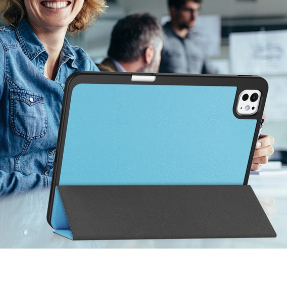 Husă pentru iPad Pro 11" 2024 (5 gen.), Smartcase cu spațiu pentru stylus, albastru