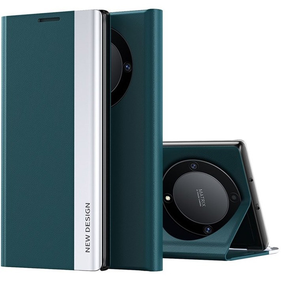 Cu clapetă pentru Honor Magic 5 Lite, Side Magnetic, verde
