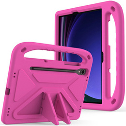 Husă pentru copii pentru Samsung Galaxy Tab S10 Lite / S10 FE / S9 FE, cu mâner, roz