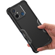 Husă blindată pentru Xiaomi Redmi 12C, Dual-Layer, negru