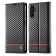 Carcasă cu clapetă pentru Samsung Galaxy A35 5G, Carbon LC.IMEEKE, negru