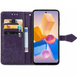 Cu clapetă pentru Infinix Hot 40i, Mandala, violet