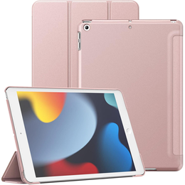 Husă pentru iPad 7/8/9 10.2 2019/2020/2021, Smartcase, roz rose gold