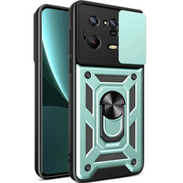 Husă blindată pentru Xiaomi 13 Pro, CamShield Slide, verde