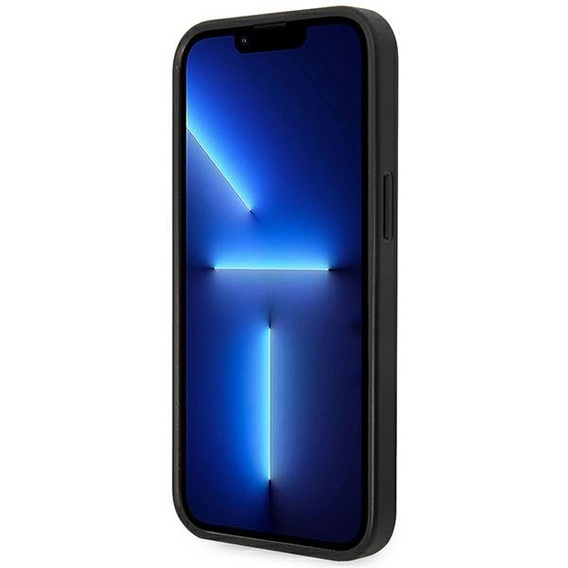 Karl Lagerfeld Huse pentru iPhone 14, Saffiano Choupette Head Patch, de argint