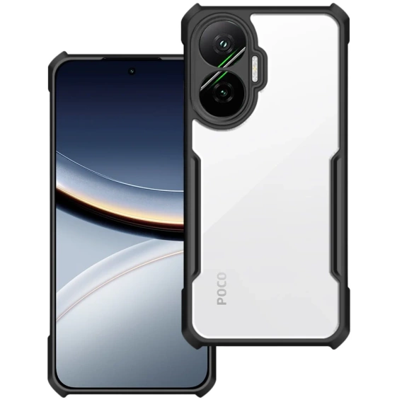Huse pentru Xiaomi Poco F7, AntiDrop Hybrid, negru