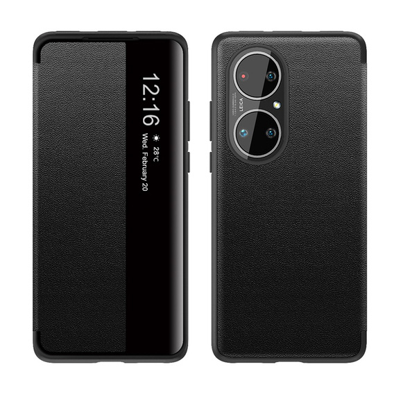 Husă cu clapetă pentru Huawei P50 Pro, Side View, albastru