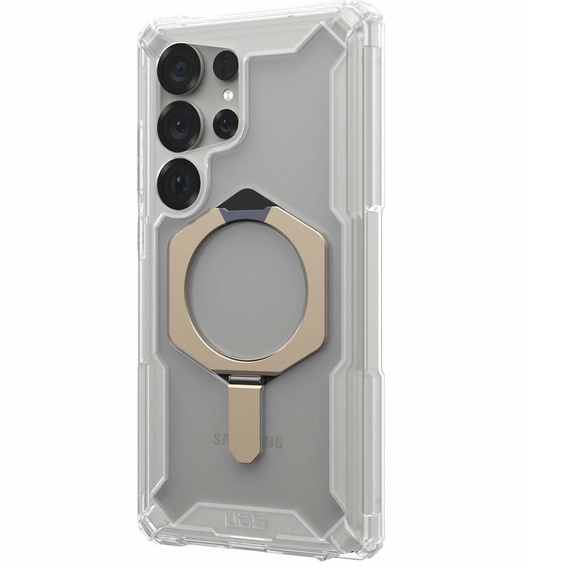 Carcasă Urban Armor Gear pentru Galaxy S25 Ultra, Plasma XTE MagSafe Kickstand, transparent / gri