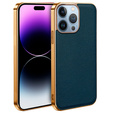 Huse pentru iPhone 13 Pro, Cowhide Leather, verde