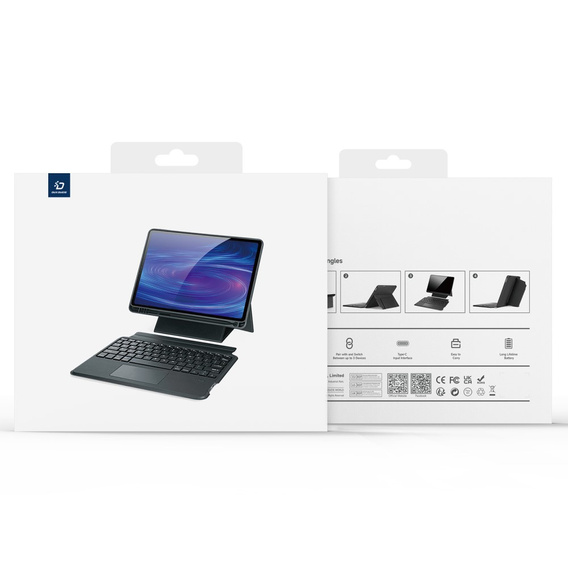 Husă pentru tastatură pentru Apple iPad Pro 13" 7th gen 2024, Dux Ducis DK Series, negru