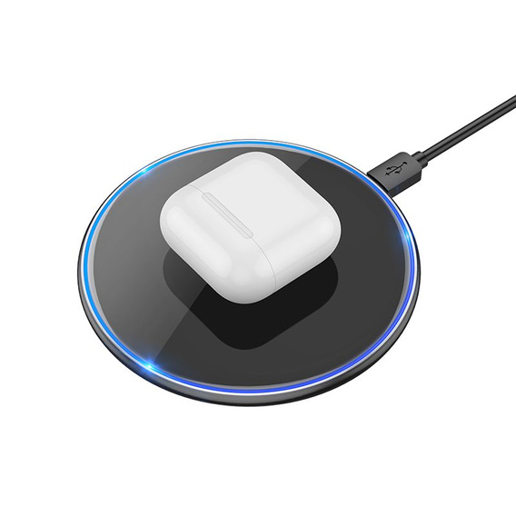 Încărcător inductiv Hoco CW6 Pro cu iluminare din spate, 15 W