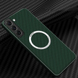 Huse pentru Samsung Galaxy S22, Magsafe Slim Carbon, verde