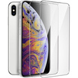 2x sticlă călită pentru iPhone X/XS, ERBORD 9H Hard Glass pe ecran