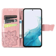 Cu clapetă pentru Samsung Galaxy A36, Butterfly, roz rose gold