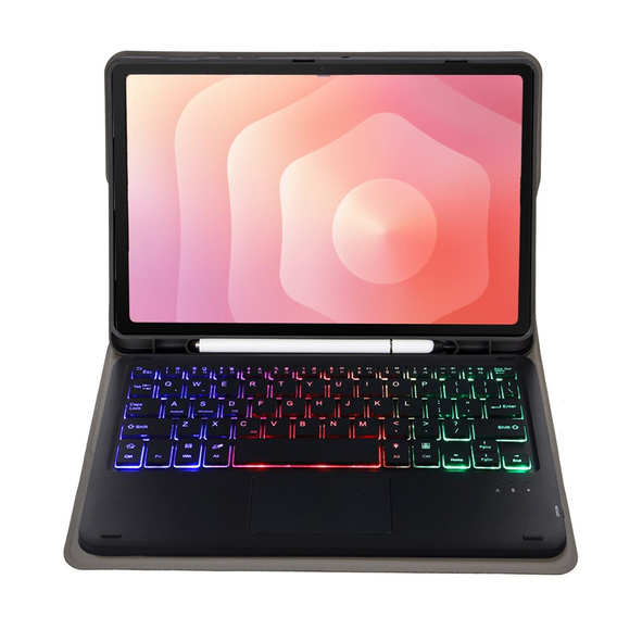 Husă cu tastatură Bluetooth iluminată și touchpad pentru Samsung Galaxy Tab S11