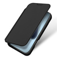 Husă Dux Ducis pentru iPhone 17 Pro Max, Skin Pro, cu clapetă, cu slot pentru carduri, negru
