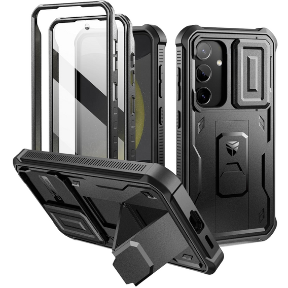 Husă blindată pentru Samsung Galaxy S24, Dexnor Full Body (Two Frames), negru