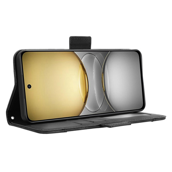 Cu clapetă pentru Realme 14X / Realme C75, Card Slot, negru