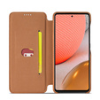 Cu clapetă pentru Samsung Galaxy A52 5G / 4G, LC.IMEEKE, maro