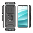 Husă pentru Xiaomi Redmi Note 14 Pro+ 5G, KickStand Camera Lens, negru