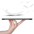 Husă pentru Samsung Galaxy Tab S9 FE+ Plus, Smartcase cu spațiu pentru stylus, gri