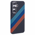 Carcasa pentru Samsung Galaxy S25+ Plus, Carbon Fiber MagSafe, albastru închis