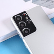 Capac metalic pentru camera foto pentru Samsung Galaxy S21 Ultra, albastru