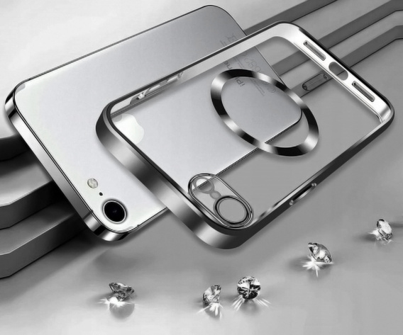 Husă pentru iPhone 7 / 8, Electro MagSafe, negru + Sticlă pentru ecran