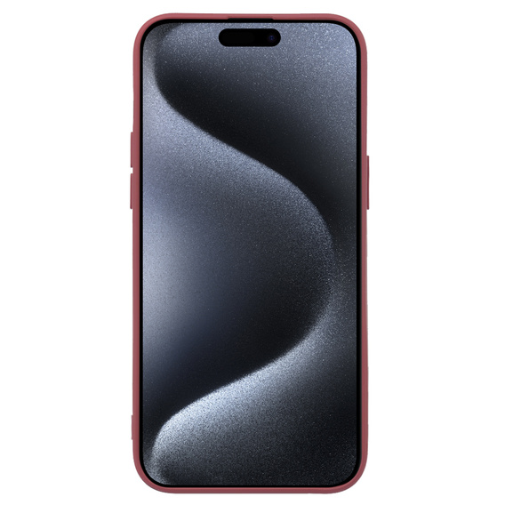Husa pentru iPhone 15 Pro Max, Silicone Lite, roșu