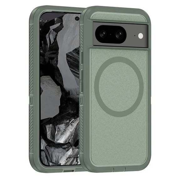Carcasă cu ramă pentru Google Pixel 8A, pentru MagSafe, verde