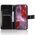 Cu clapetă pentru Google Pixel 9A, Crazy Horse Wallet, negru