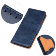 Cu clapetă pentru Samsung Galaxy S25 Edge, Crazy Horse Wallet, albastru