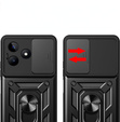 Husă blindată pentru Realme Note 50, CamShield Slide, negru
