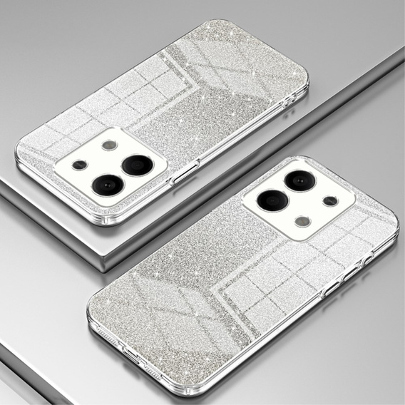 Husa pentru Xiaomi Redmi Note 13 5G, Glitter Case CamShield, transparentă