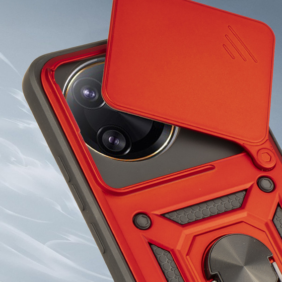 Husă blindată pentru Xiaomi Poco F7 Ultra, CamShield Slide, roșu