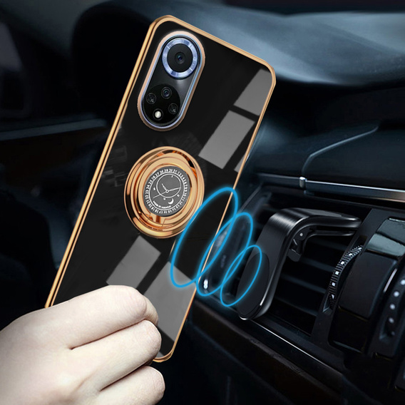 Huse pentru Huawei Nova 9, Electro Ring, negru