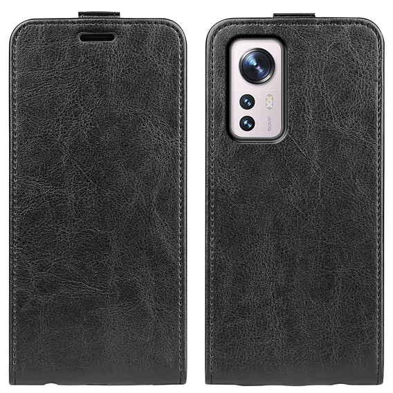 Cu clapetă pentru Xiaomi 12 / 12X, Flip, negru